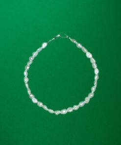 Bracciale con perle di fiume bianche