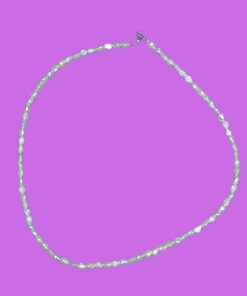 Collana girocollo con perle di fiume bianche